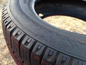 A old worn-out tire