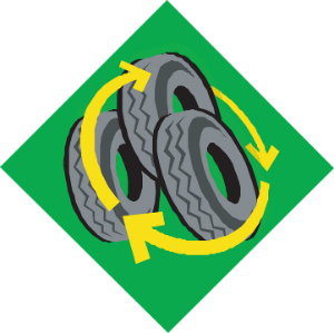 Car tire logo