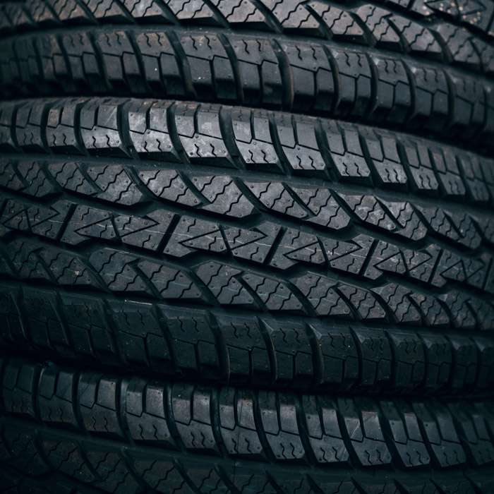 stack of car tires